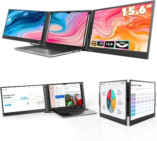 QQH Laptop Screen Extender 15.6" 1080P IPS USB-C