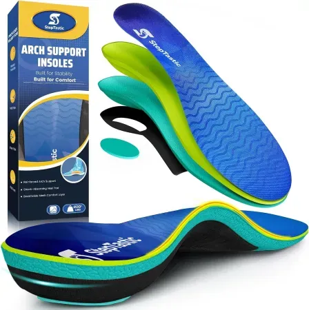 StepTastic Men's & Women's High Arch Support Inserts