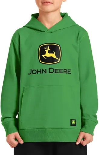 John Deere Boy’s Long Sleeve Graphic Pullover Hoodie