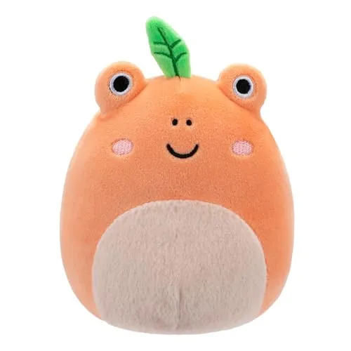 Squishmallows Original 5-Inch Fatima Peach Frog with Fuzzy Belly