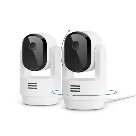 2-Pack Arlo Essential Indoor Pan Tilt Zoom 2K Security Camera