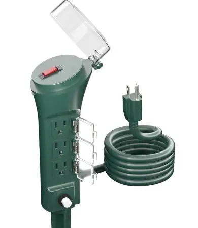 BN-LINK Outdoor Power Stake with 6 Outlets