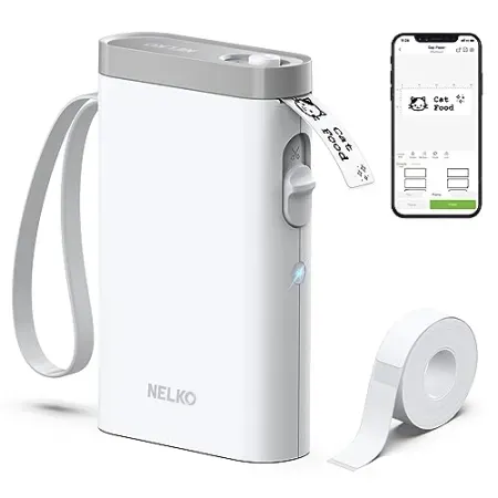 NELKO P21 Portable Bluetooth Label Maker Machine w/ Tape