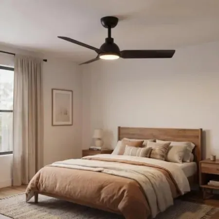 GarveeHome 42 Inch Black Ceiling Fan w/ Lights and Remote