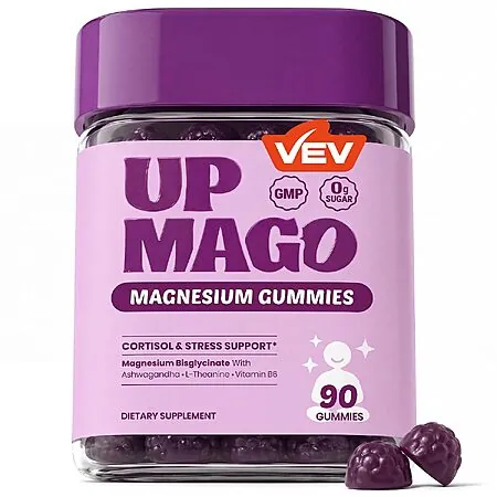 90-Ct VEV UPMAGO Magnesium Bisglycinate Gummies