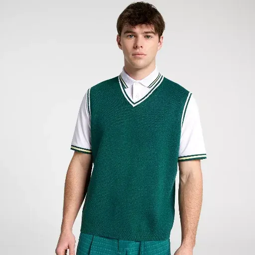 Walter Hagen Men's Club House Sweater Vest Dark Green