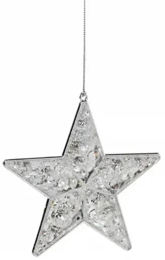 Mirrored Star Ornament 4.5in