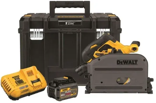DEWALT 60V MAX 6-1/2" Cordless TrackSaw Kit w/ FlexVolt 6Ah Lithium Ion Battery