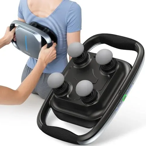 RENPHO Quad 4-Head Handheld Percussion Massage Gun