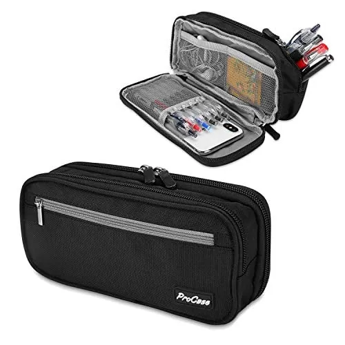 ProCase 2-Layer Big Capacity Pencil Case