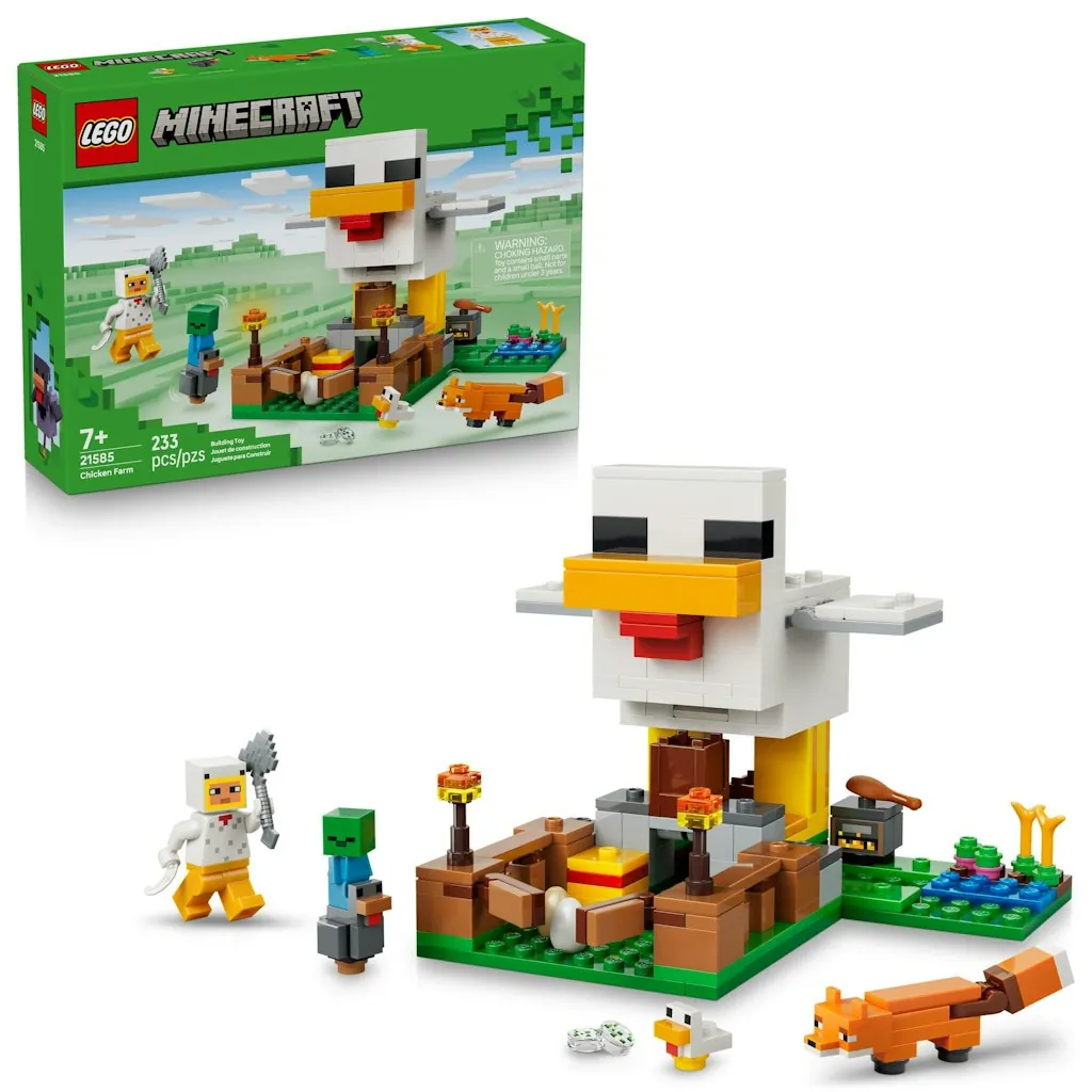 LEGO Minecraft Chicken Farm Building Toy