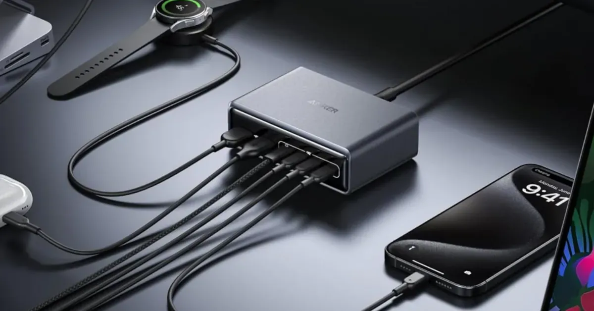 200W 6-port charging station