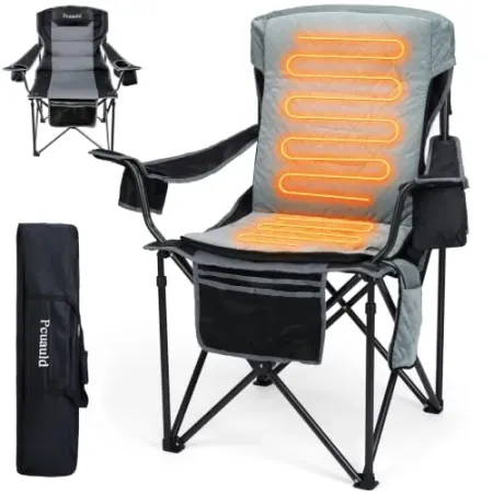 Pcuauld Oversized Heated High-Back Camping Chair