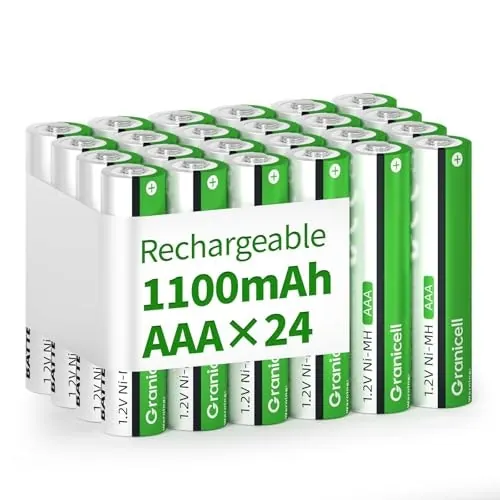 Granicell AAA Rechargeable NiMH Batteries 24-Pack
