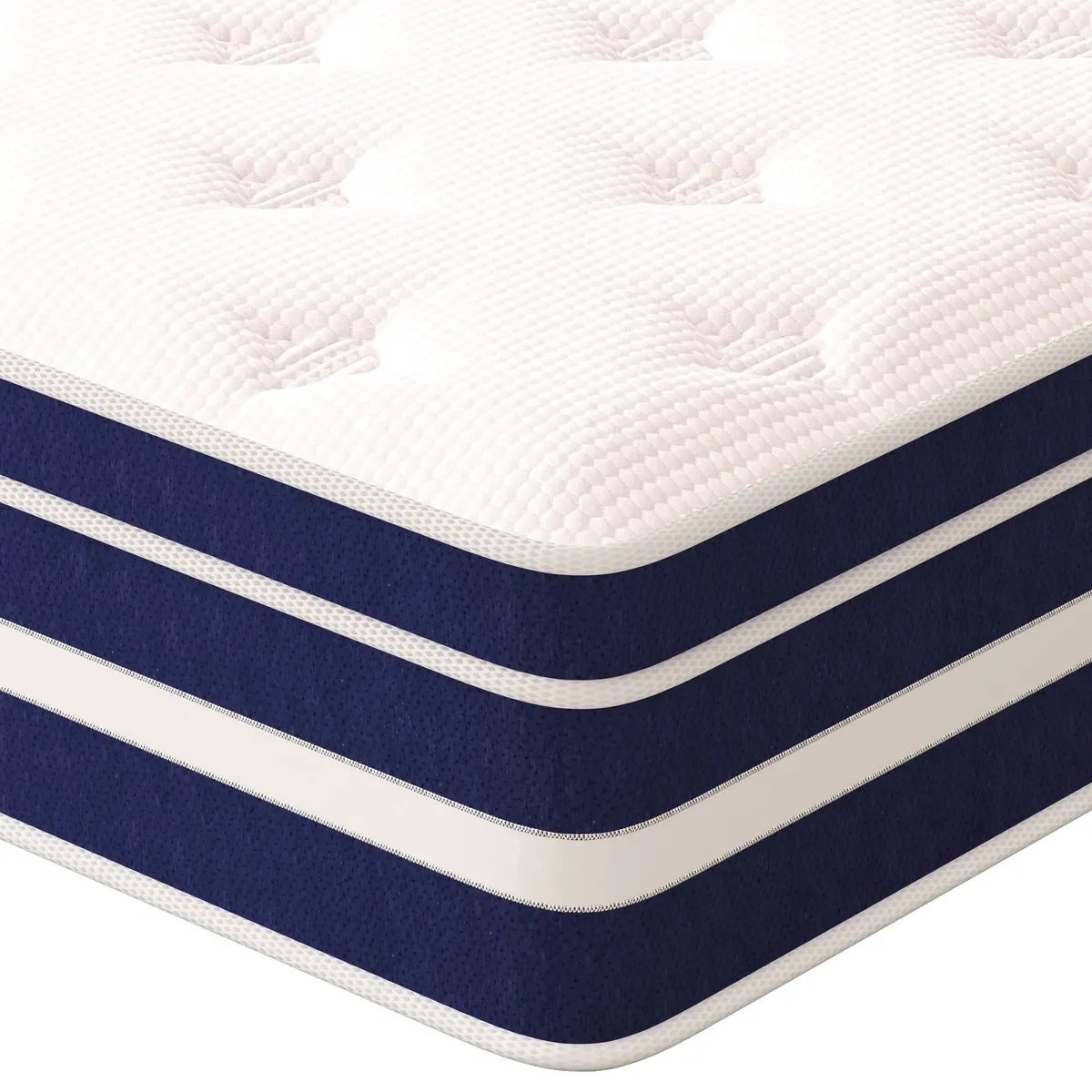 GUUKIN 12 inch Queen Memory Foam & Spring Hybrid Mattress