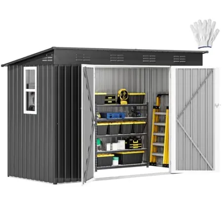 DWVO 9' x 4' Outdoor Storage Shed w/ Windows