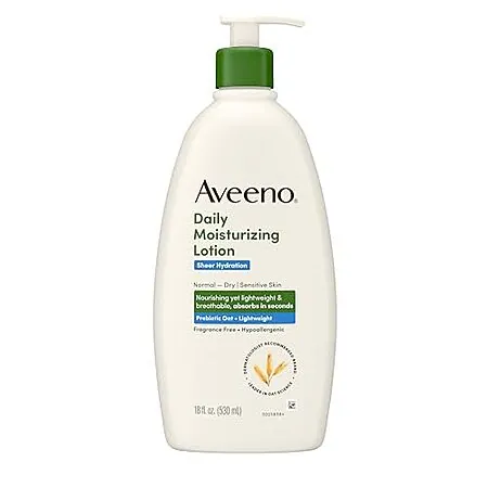 Select Accounts: 18-Oz Aveeno Sheer Hydration Daily Moisturizing Lotion