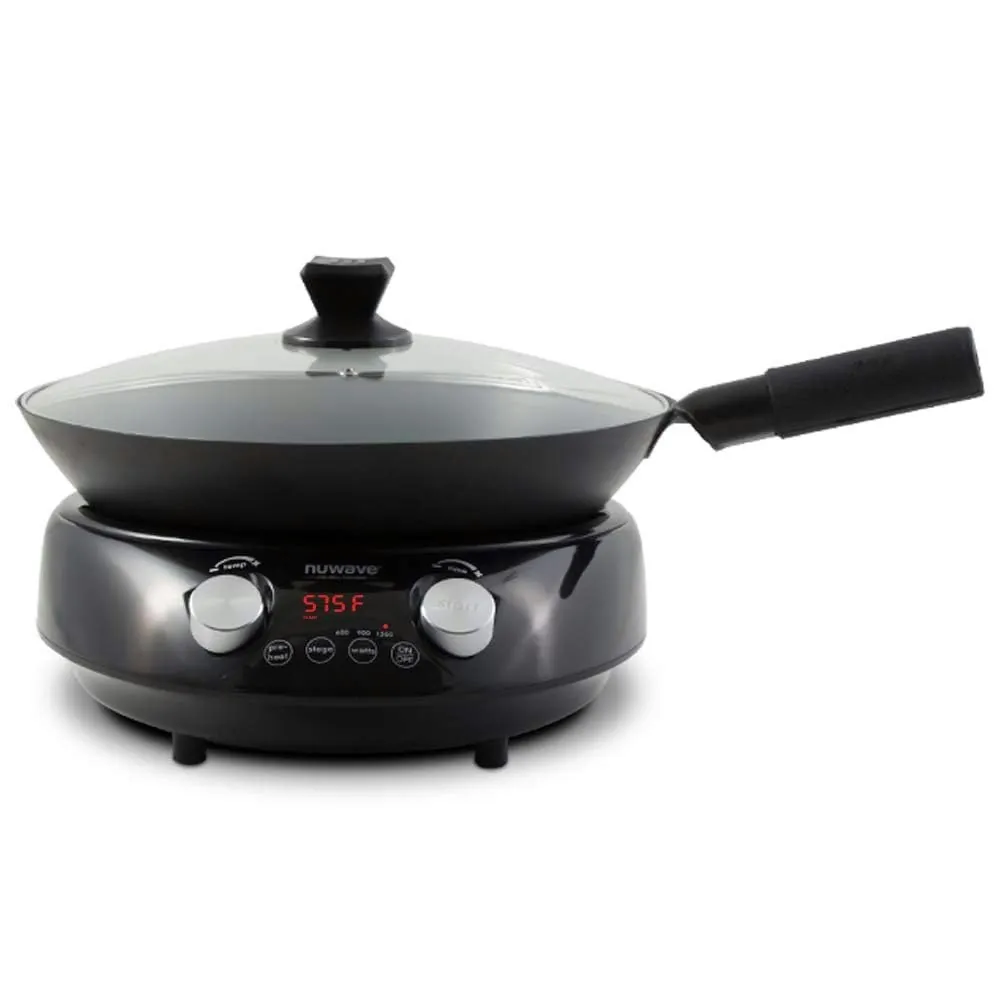 NuWave Mosaic Induction Wok w/ 14" Carbon Steel Wok