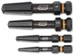 4-Pc GEARWRENCH Bolt Biter Screw Extraction Set