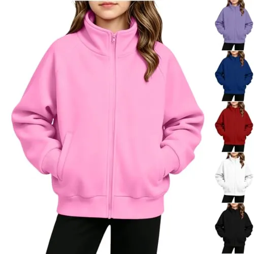 Kids Fleece Jacket with Thumbholes