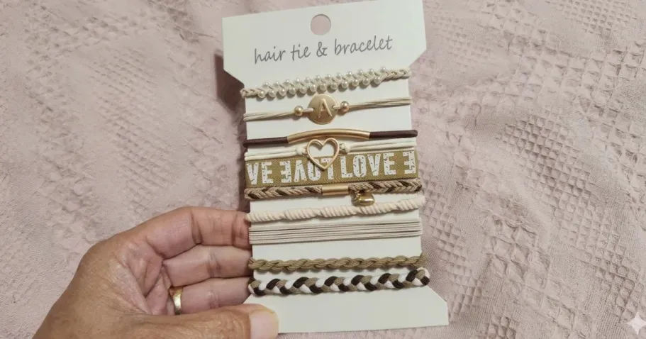 Hair Tie Bracelets 10-Pack