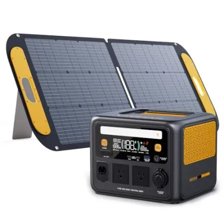 VTOMAN 268.8Wh / 600W Portable Power Station w/ 110W Foldable Solar Panel