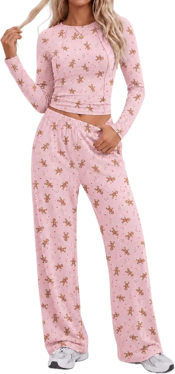 Ekouaer Women’s Long Sleeve Lounge Set