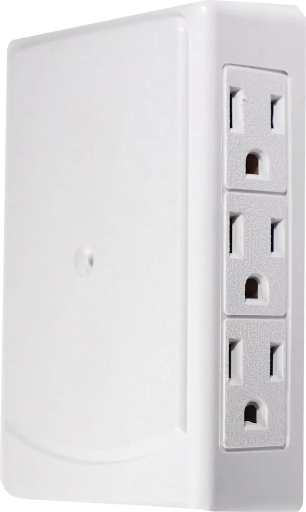 GoGreen Power 6-Outlet Side Mount Wall Tap Adapter