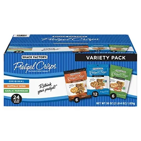 24-ct Snack Factory Pretzel Crisps Variety Pack (1.5oz bags)