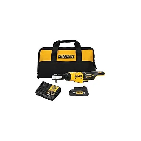 DeWALT XTREME 12V MAX 3/8" Brushless Ratchet w/ 3Ah Battery, Charger & Bag