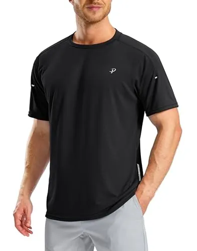Pudolla Men's Quick Dry Athletic T-Shirt