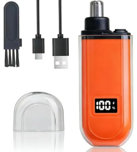 Electric Nose Hair Trimmer w/LED Light