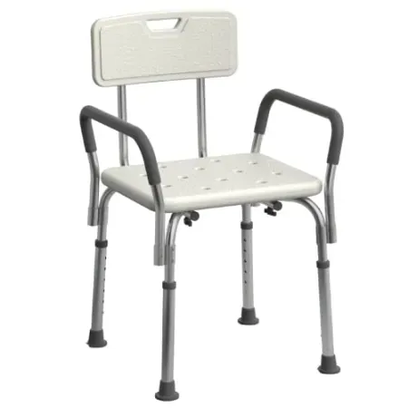 Medline Shower Chair Seat with Padded Armrests and Back