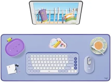 Logitech Studio Series Soft Cloth Desk Mat (27.5" x 11.8", Lilac)