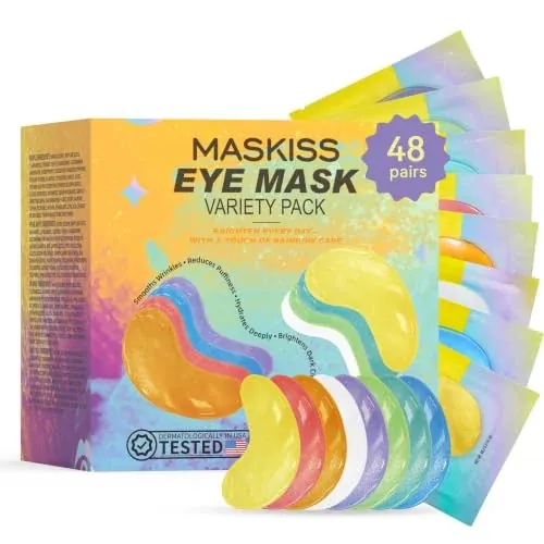 Maskiss 48-Pair Under Eye Patches Variety Pack (8 Colors)