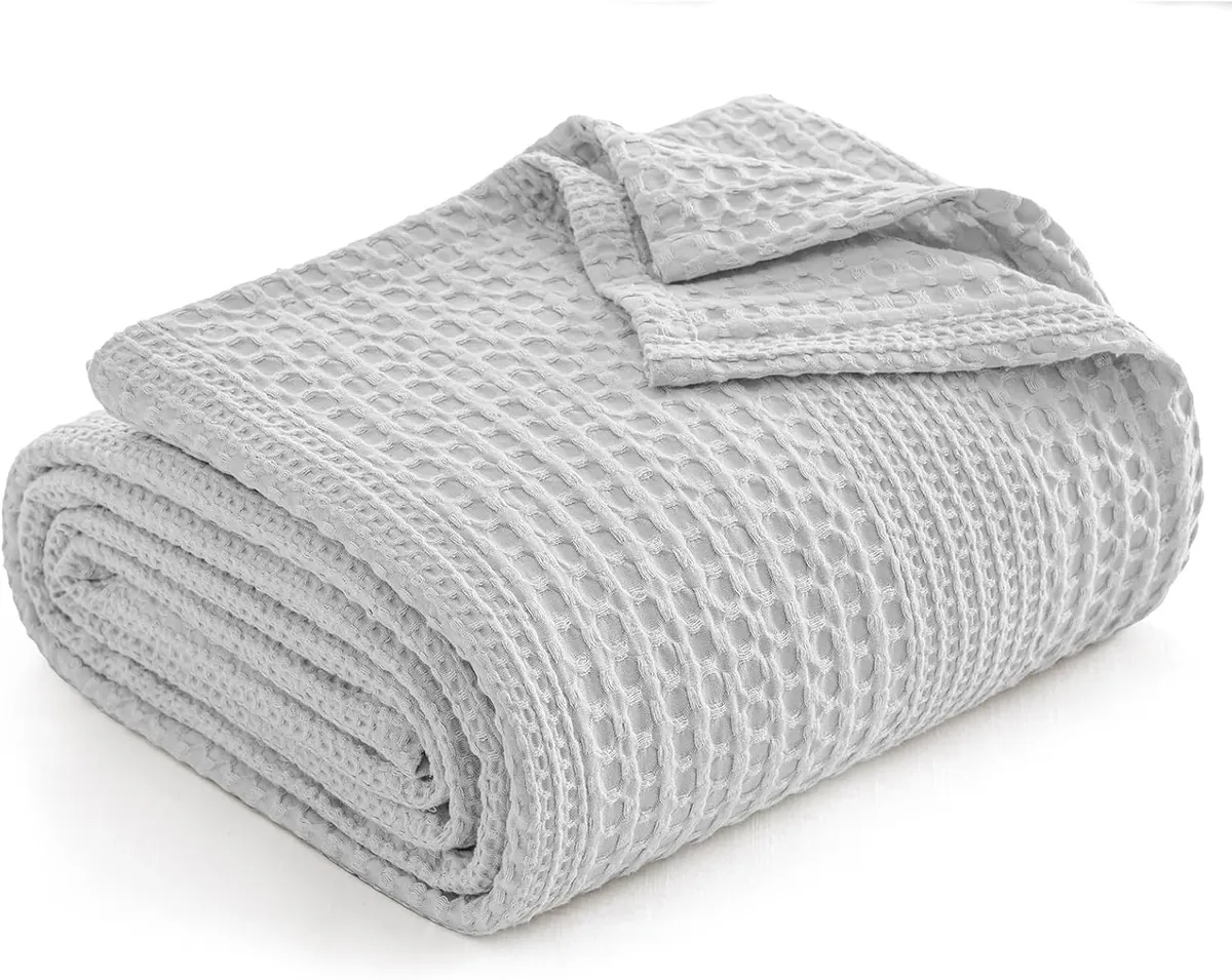 PHF Lightweight Waffle Weave Blanket Queen
