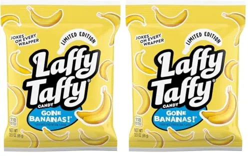 Laffy Taffy Mini Banana Bars 3.5 oz 2-Pack
