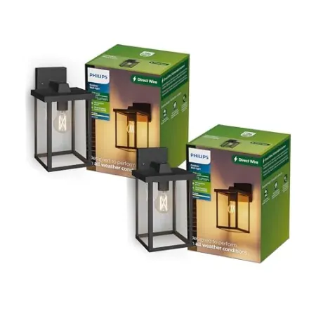 2-Pack Philips Bellini Outdoor Wall Light w/ E26 LED Bulb