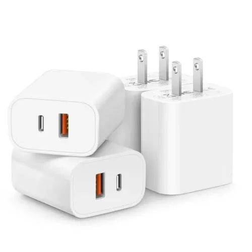 USB C Charger Block Fast Charging Multiport Wall Charger 4-Pack