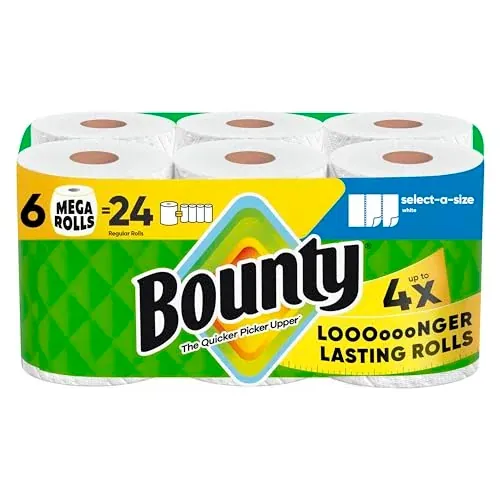 Bounty Mega Paper Towels 6-Pack