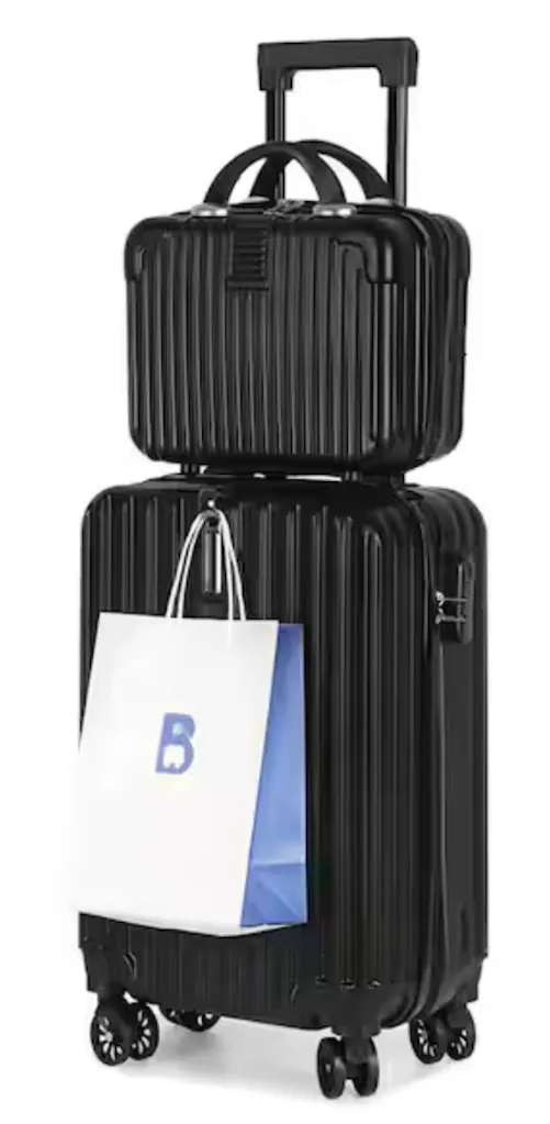 Hikolayae 2-Piece Hardside Spinner Luggage Set