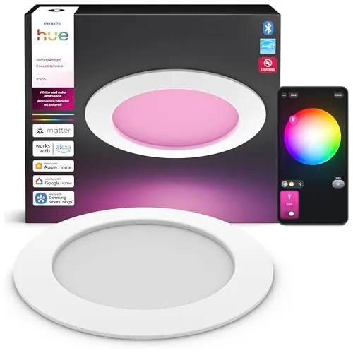 Philips Hue Slim Downlight Recessed LED Ceiling Light 1-Pack
