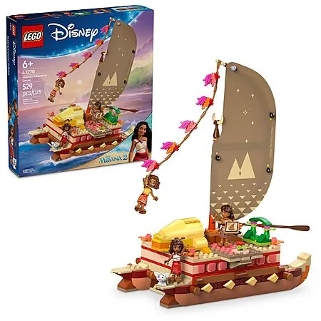 529-Pc LEGO Disney Moana's Adventure Canoe Building Toy Set