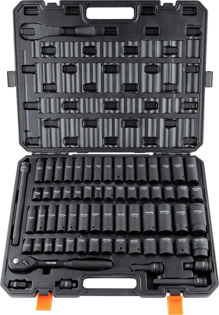 SucceBuy 1/2" Drive Impact Socket Set