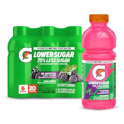 Gatorade Lower Sugar Sports Drink 20oz Bottles 6-Pack