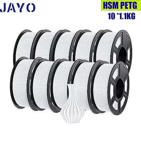 10-Pk 1.1KG JAYO High Speed Matte 1.75mm PETG 3D Printer Filament (Various)
