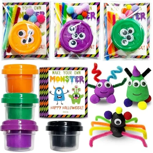 Halloween Party Favors 24-Pack Make a Monster Kits