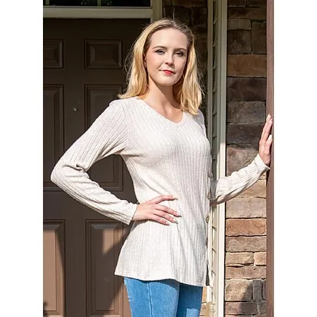 Dimur Women's Long Sleeve Loose Fit Tunic Sweatshirt (Various)