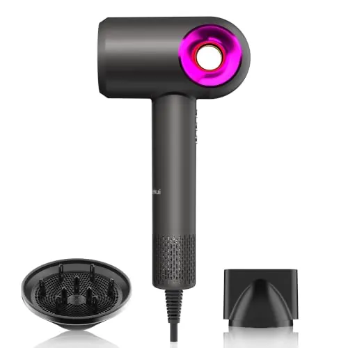 High-Speed Ionic Low Noise Hair Dryer with Diffuser