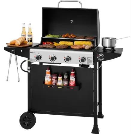 Royal Gourmet 4-Burner Gas Grill with Side Burner